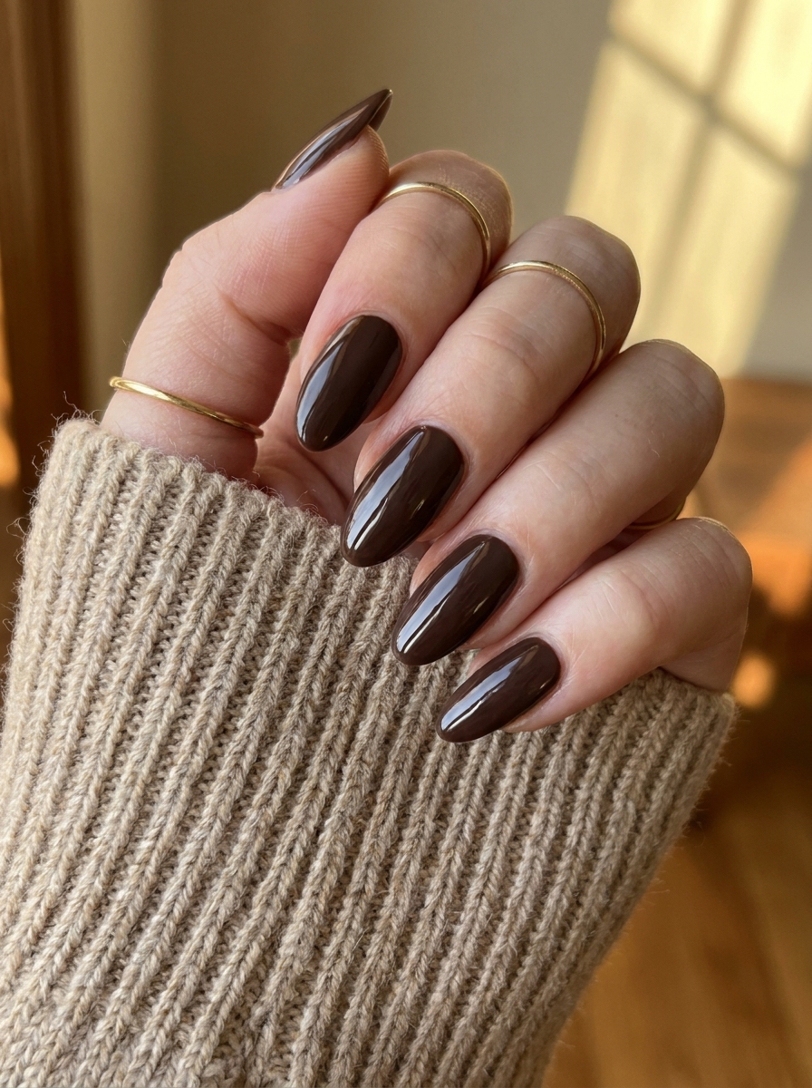 Espresso Fall Nails – gepflegte Nagelidee 2026